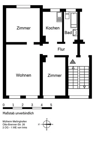 3 Zimmer Wohnung mit 55 m² in Mülheim an der Ruhr – Bild 9
