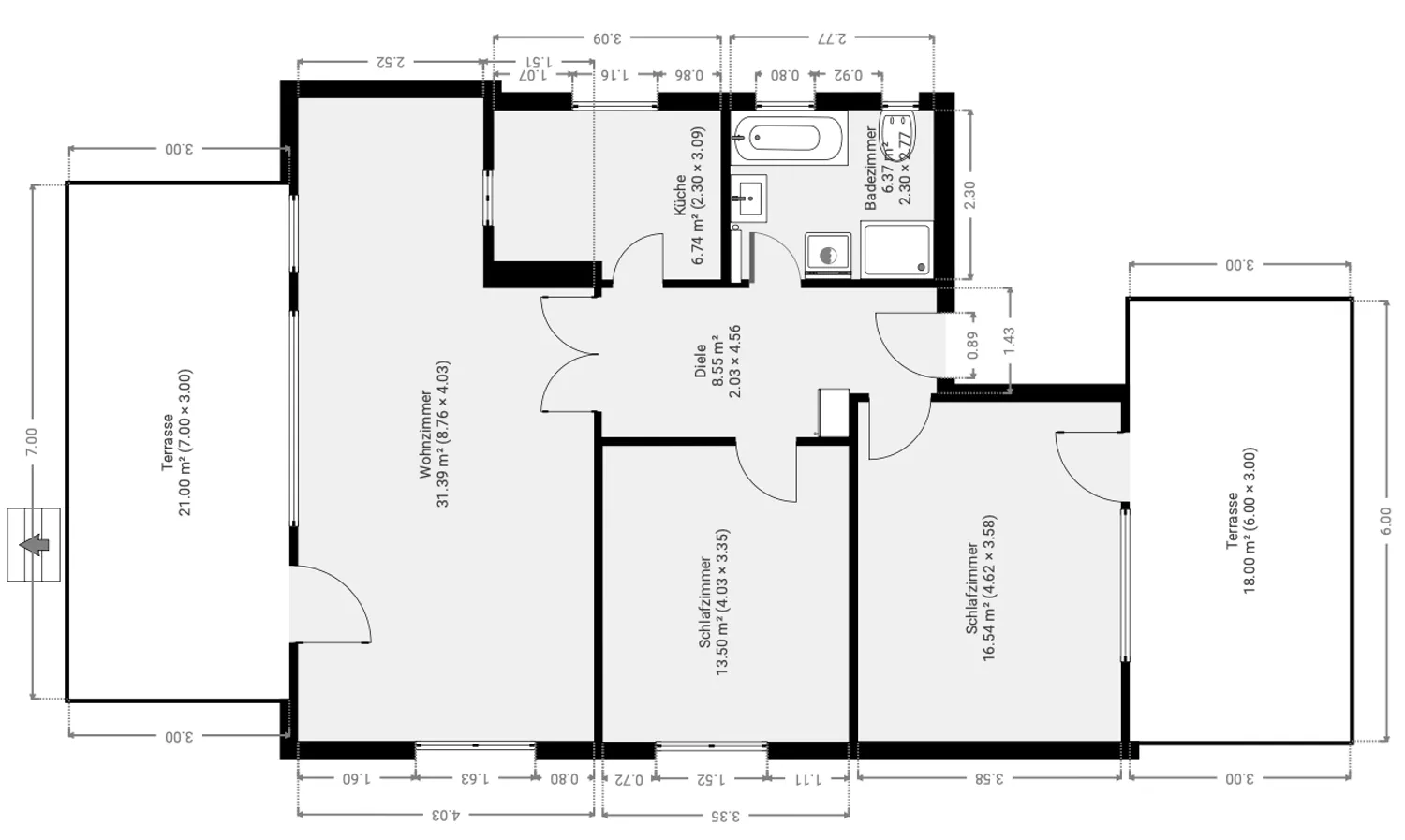 3 Zimmer Wohnung mit 104 m² in Darmstadt – Bild 12