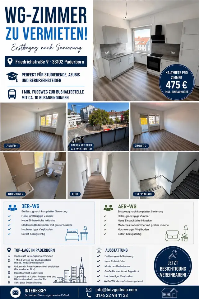 WG-Zimmer mit 100 m² in Paderborn – Bild 3