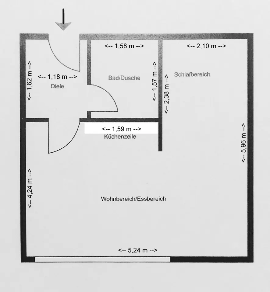 Studio mit 31 m² in Jena – Bild 5
