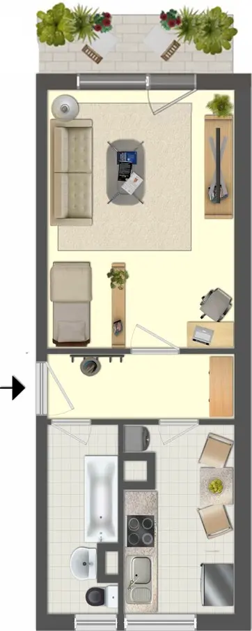 Studio mit 34 m² in Gera – Bild 9