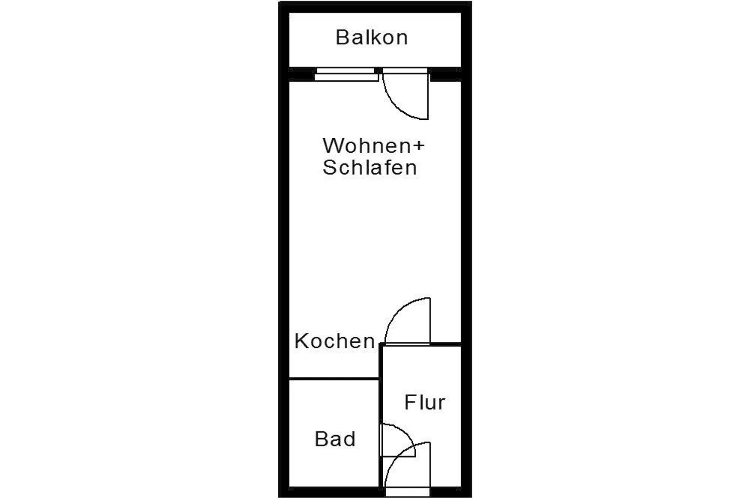 1 Zimmer Wohnung mit 28 m² in Plauen – Bild 2
