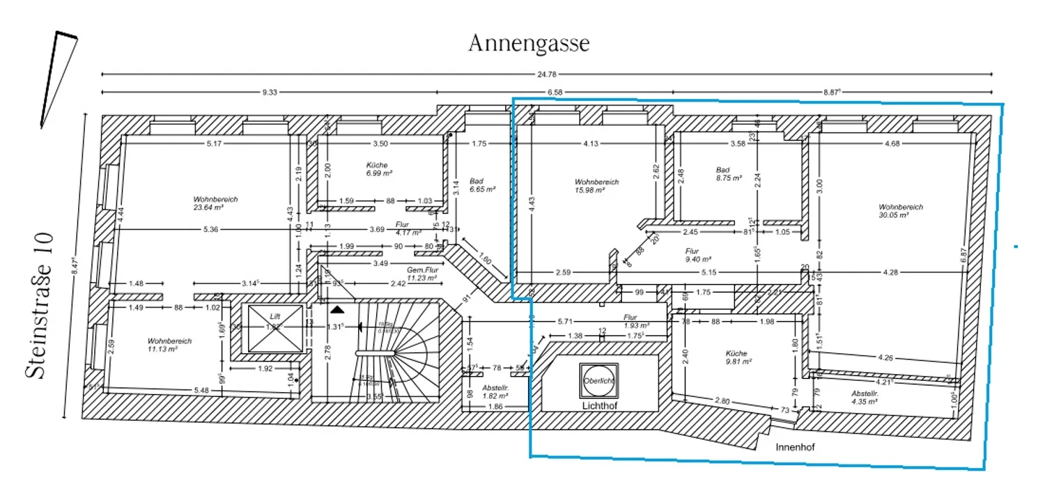 2 Zimmer Wohnung mit 77 m² in Görlitz – Bild 2