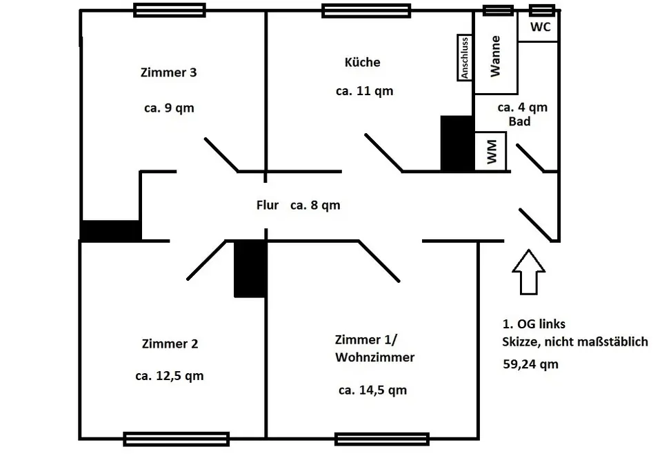 3 Zimmer Wohnung mit 74 m² in Jena – Bild 9