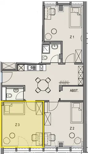 1 Zimmer Wohnung mit 25 m² in Freiburg im Breisgau – Bild 5