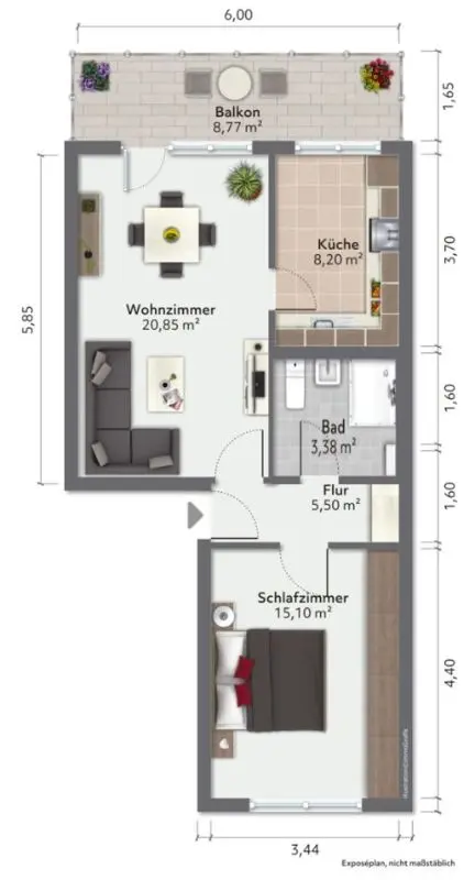 2 Zimmer Wohnung mit 57 m² in Görlitz – Bild 4