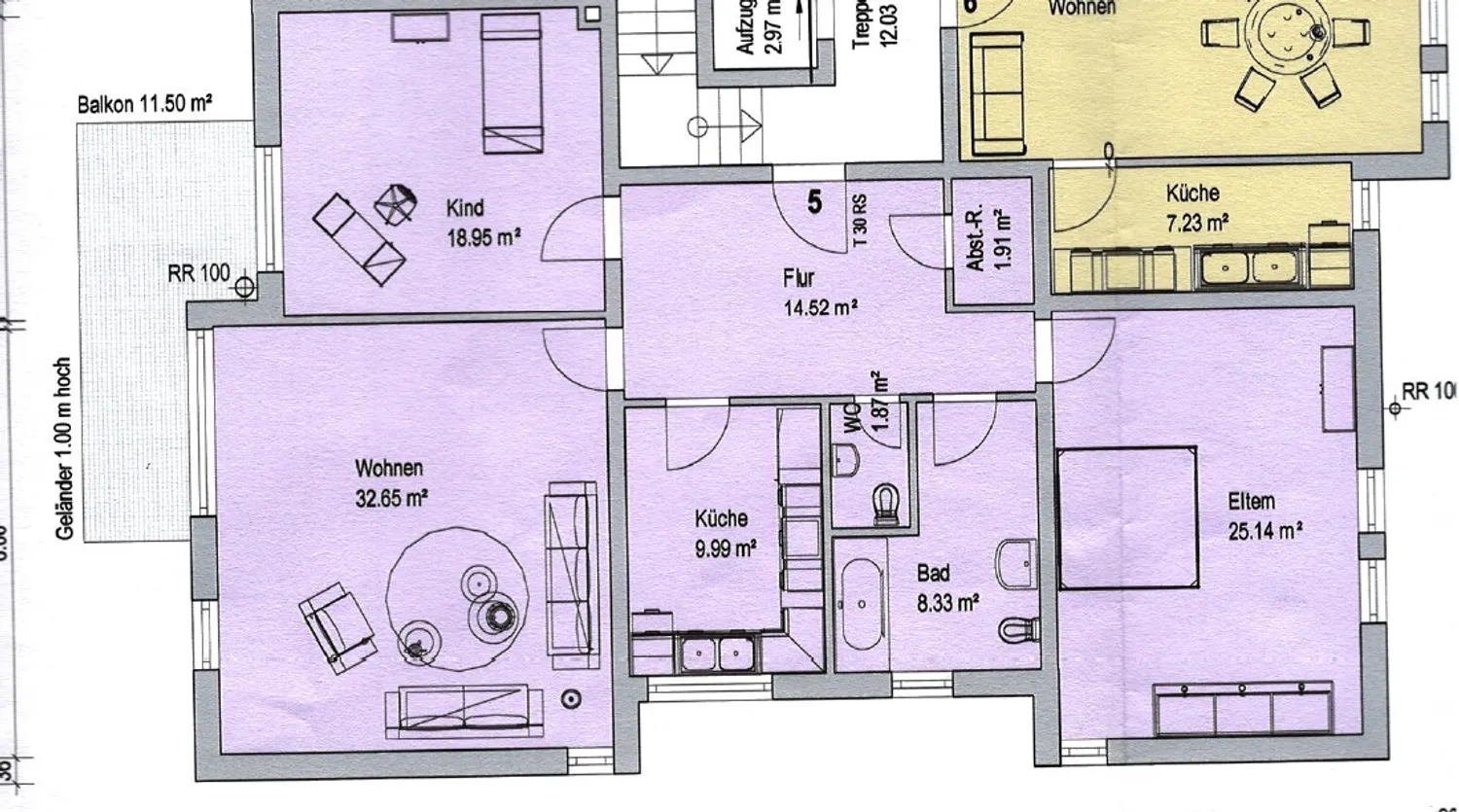 3 Zimmer Wohnung mit 113 m² in Trier – Bild 2