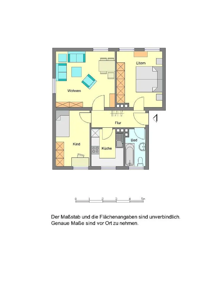 3 Zimmer Wohnung mit 55 m² in Herford – Bild 2