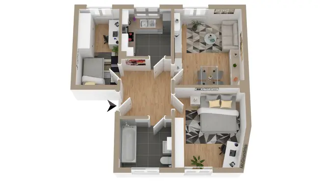 3 Zimmer Wohnung mit 58 m² in Hagen – Bild 12