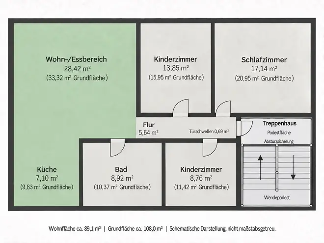 4 Zimmer Wohnung mit 89 m² in Regensburg – Bild 5