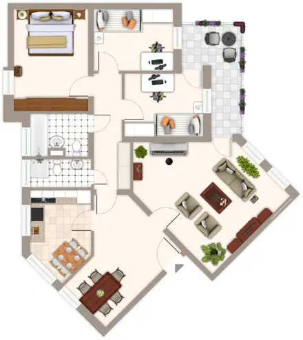 4 Zimmer Wohnung mit 87 m² in Mönchengladbach – Bild 2