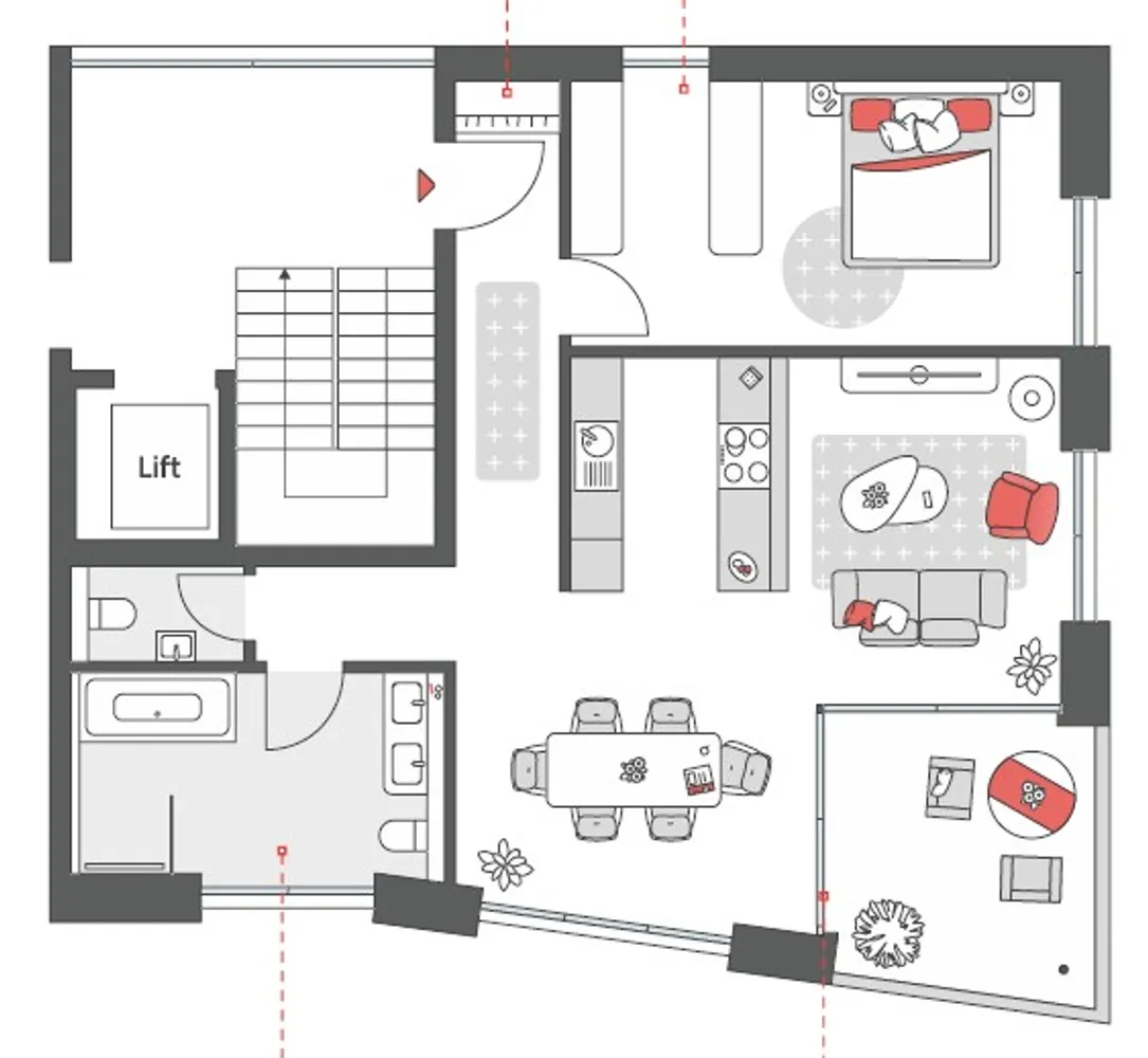 3 Zimmer Wohnung mit 80 m² in Friedrichshafen – Bild 6
