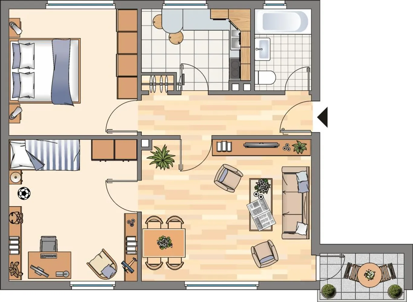 3 Zimmer Wohnung mit 61 m² in Flensburg – Bild 10
