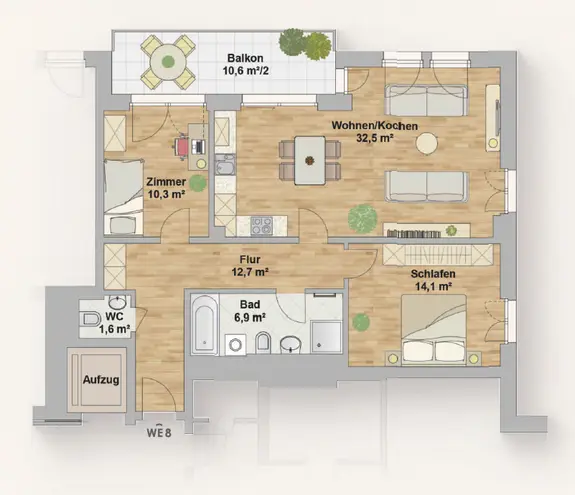 3 Zimmer Wohnung mit 83 m² in Dresden – Bild 5