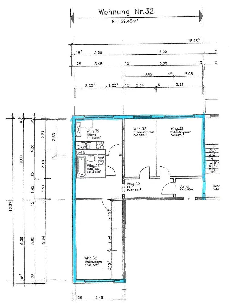 3 Zimmer Wohnung mit 69 m² in Neubrandenburg – Bild 5