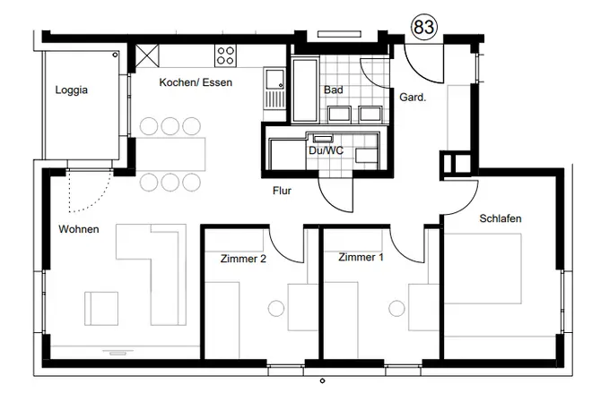 4 Zimmer Wohnung mit 88 m² in Stuttgart – Bild 7