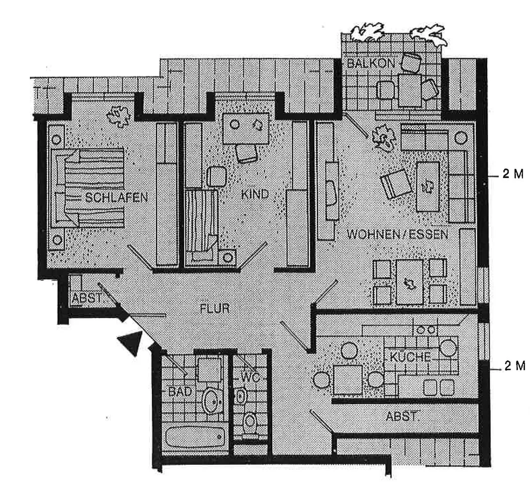 3 Zimmer Wohnung mit 76 m² in Heilbronn – Bild 1