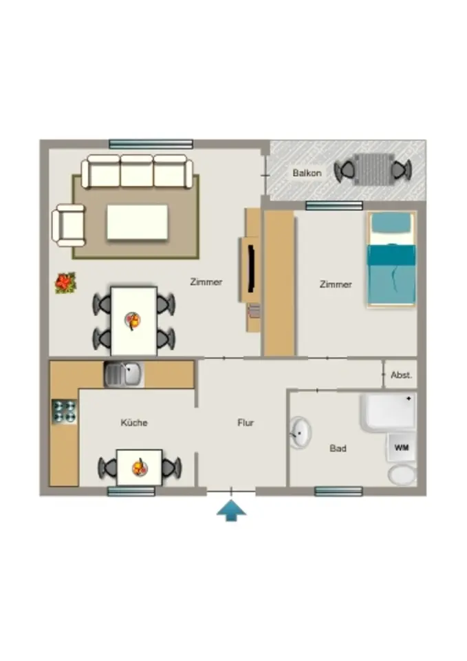 3 Zimmer Wohnung mit 60 m² in Recklinghausen – Bild 5