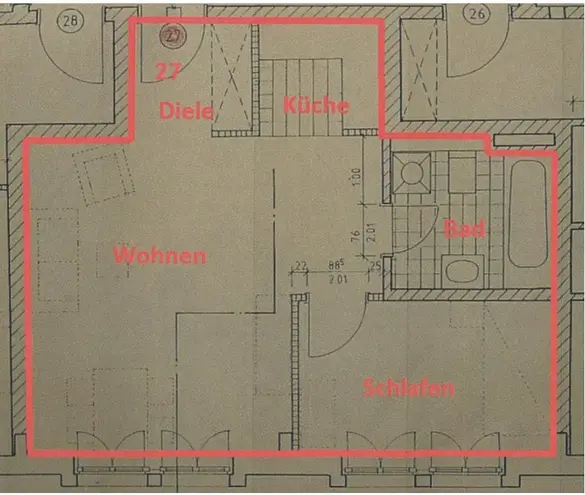 2 Zimmer Wohnung mit 40 m² in Dresden – Bild 12