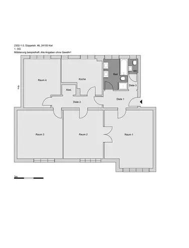 4 Zimmer Wohnung mit 129 m² in Kiel – Bild 4