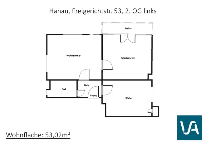 2 Zimmer Wohnung mit 53 m² in Hanau – Bild 8