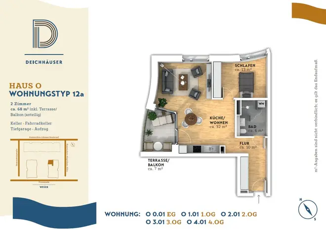 2 Zimmer Wohnung mit 66 m² in Bremen – Bild 7
