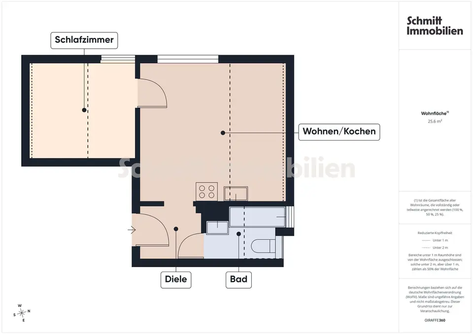2 Zimmer Wohnung mit 26 m² in Mörfelden-Walldorf – Bild 5