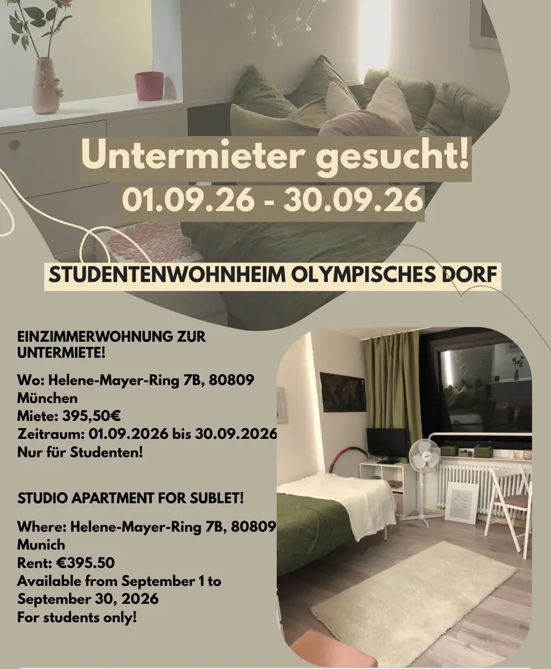 Studio mit 19 m² in München – Bild 9