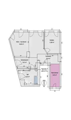 2 Zimmer Wohnung mit 73 m² in Magdeburg – Bild 2