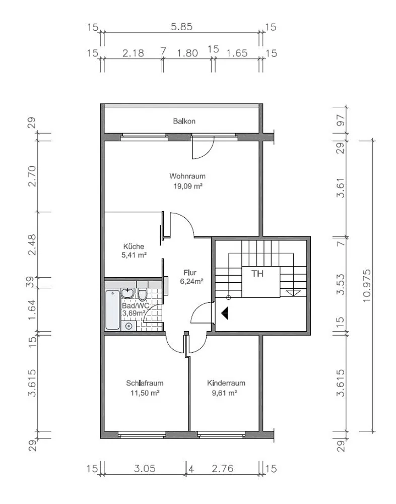 3 Zimmer Wohnung mit 58 m² in Gera – Bild 11