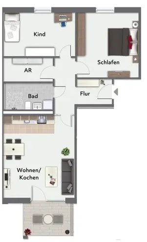 3 Zimmer Wohnung mit 80 m² in Bielefeld – Bild 12