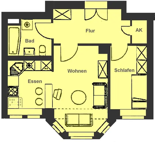 2 Zimmer Wohnung mit 44 m² in Leipzig – Bild 7