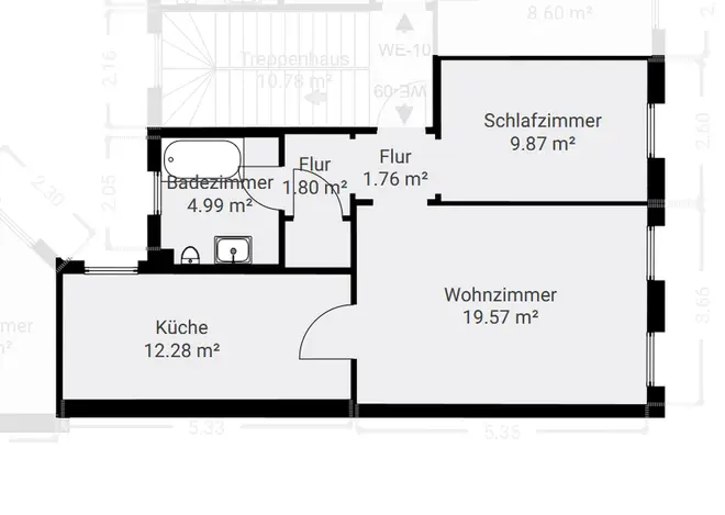 2 Zimmer Wohnung mit 52 m² in Magdeburg – Bild 6