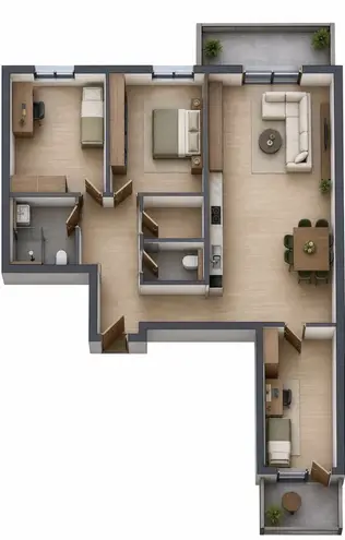 4 Zimmer Wohnung mit 116 m² in Bielefeld – Bild 2