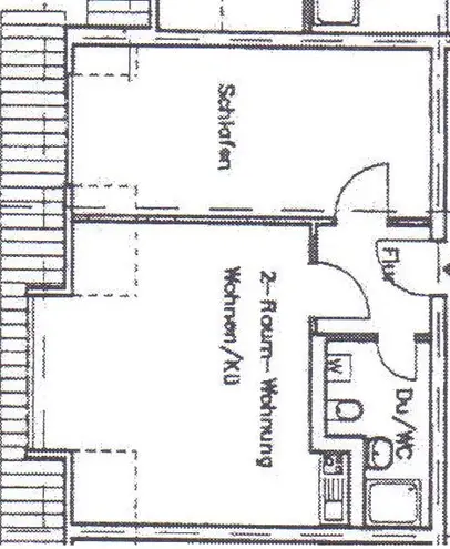 2 Zimmer Wohnung mit 41 m² in Halle (Saale) – Bild 2