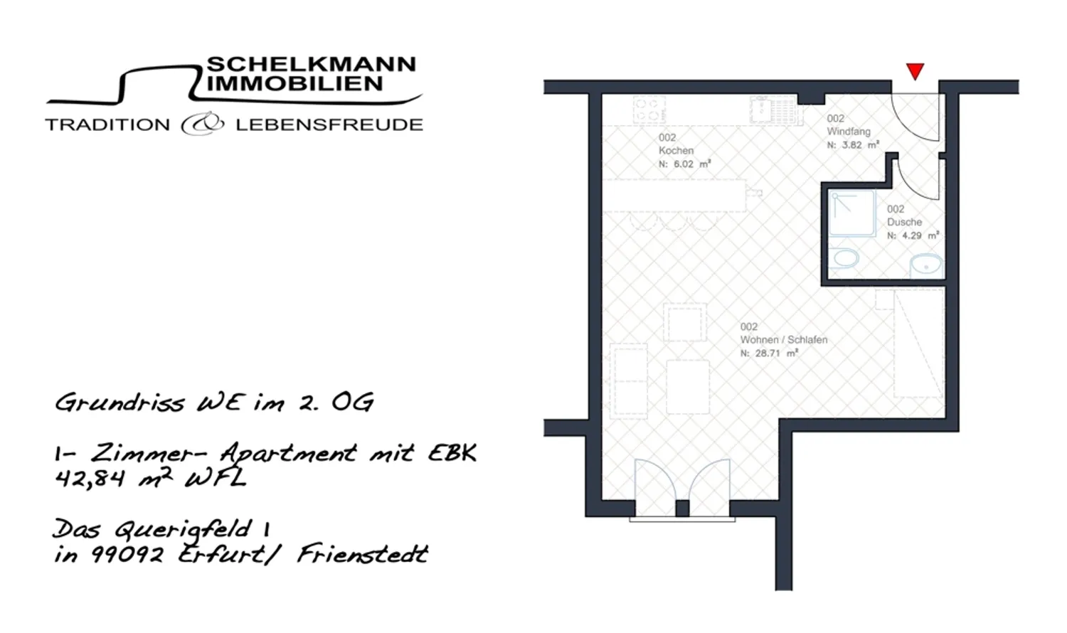 1 Zimmer Wohnung mit 43 m² in Erfurt – Bild 5