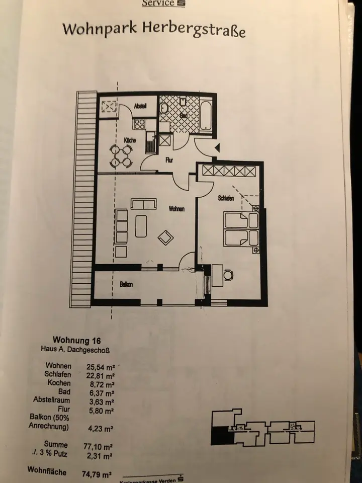2 Zimmer Wohnung mit 70 m² in Achim – Bild 5