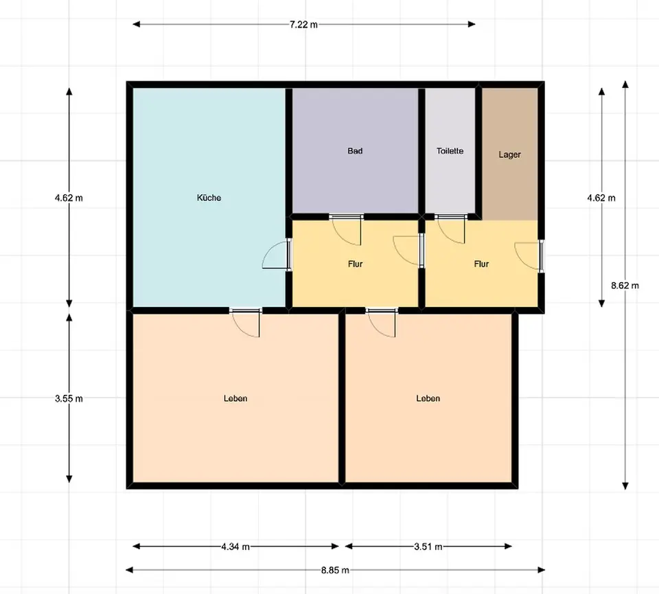 2 Zimmer Wohnung mit 55 m² in Marburg – Bild 10
