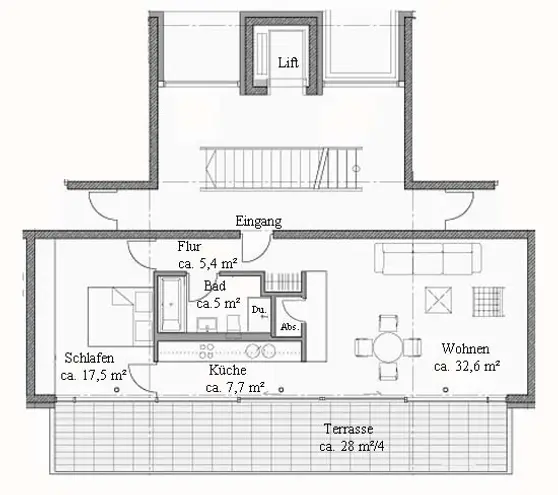 2 Zimmer Wohnung mit 77 m² in Dresden – Bild 2