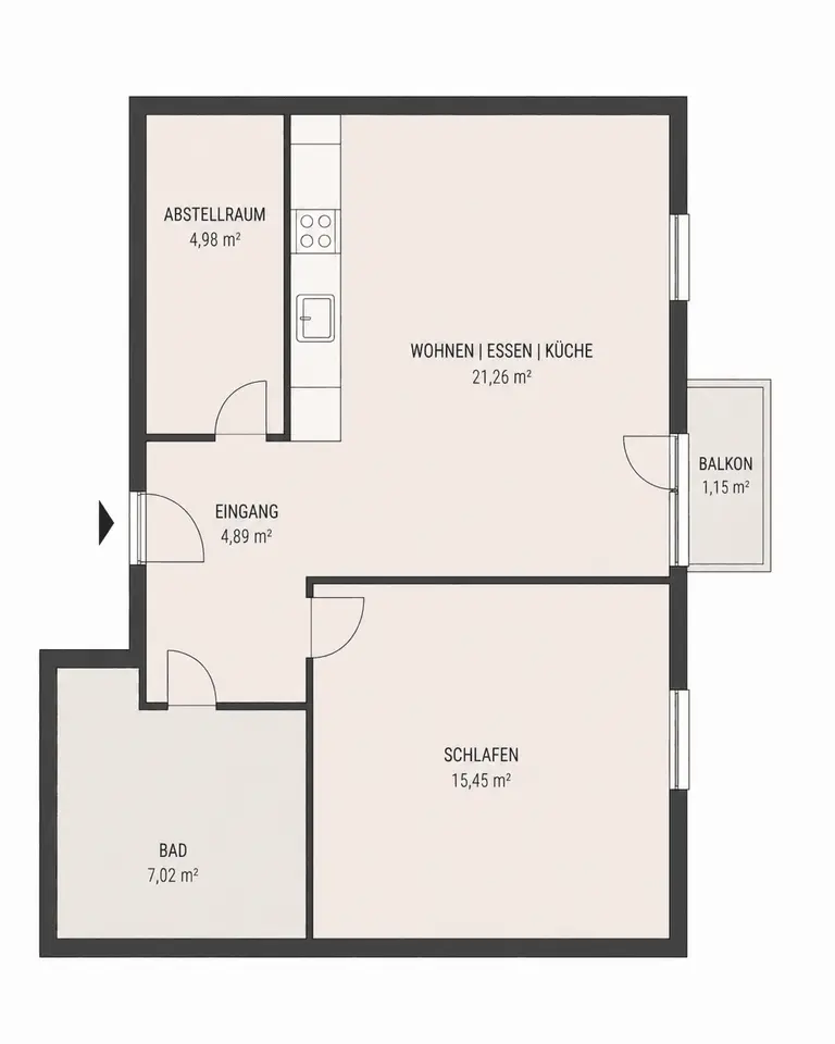 2 Zimmer Wohnung mit 56 m² in Oldenburg – Bild 5