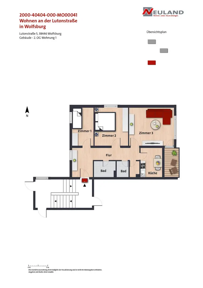 3 Zimmer Wohnung mit 70 m² in Wolfsburg – Bild 10