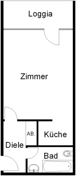Studio mit 36 m² in Bielefeld – Bild 3