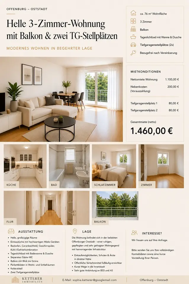2 Zimmer Wohnung mit 60 m² in Offenburg – Bild 5