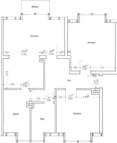 3 Zimmer Wohnung mit 70 m² in Hannover – Bild 1
