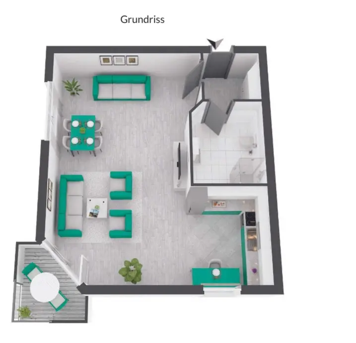 Studio mit 46 m² in Paderborn – Bild 5