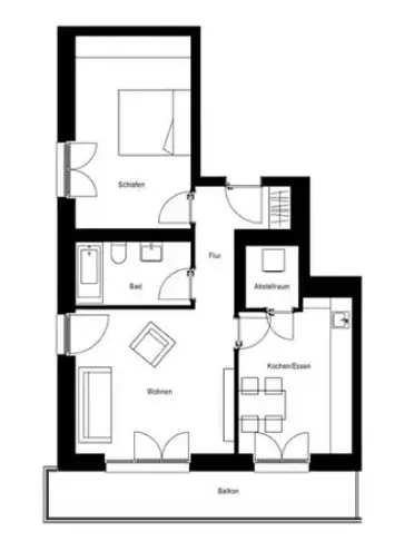 2 Zimmer Wohnung mit 61 m² in Freiburg im Breisgau – Bild 5