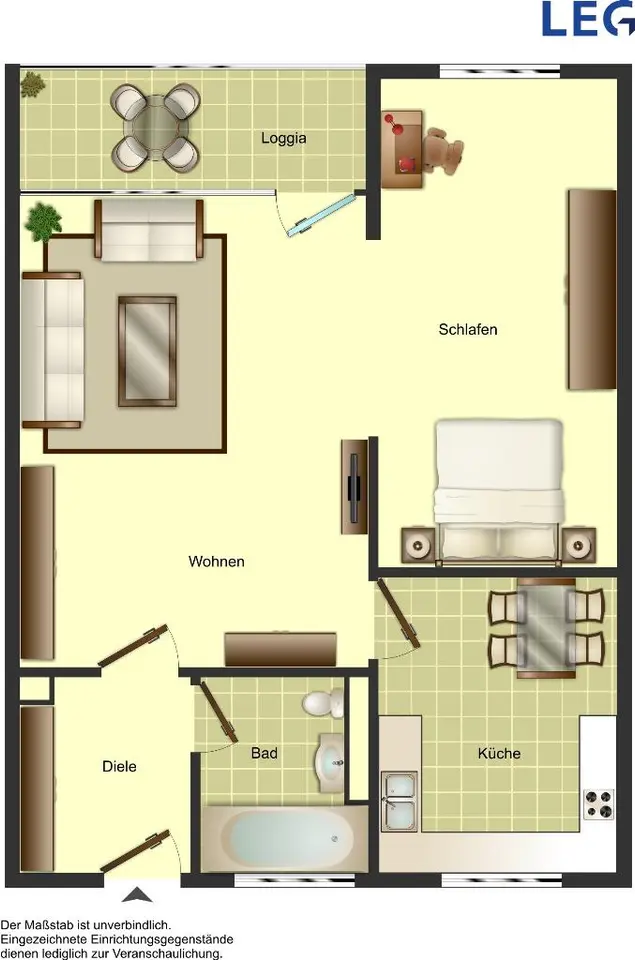 2 Zimmer Wohnung mit 45 m² in Leverkusen – Bild 5