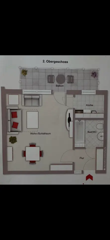 2 Zimmer Wohnung mit 35 m² in Haan – Bild 4