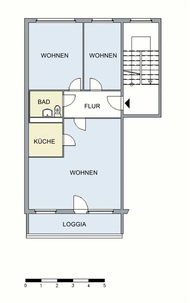3 Zimmer Wohnung mit 71 m² in Neubrandenburg – Bild 4