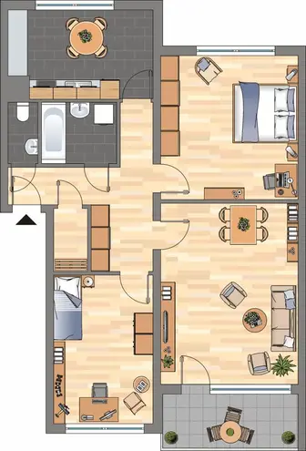 4 Zimmer Wohnung mit 76 m² in Hagen – Bild 3